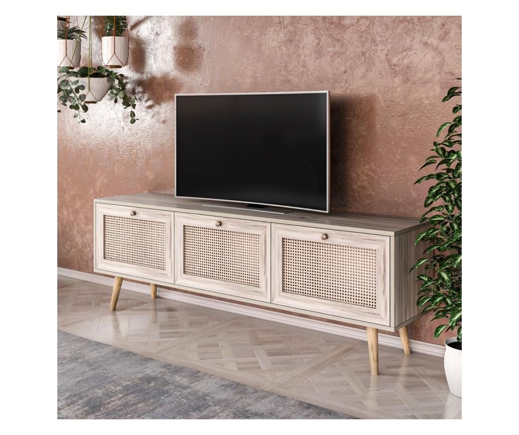 Comoda TV Kalune Design, PAL melaminat, 180x40x60 cm - Kalune Design, Maro