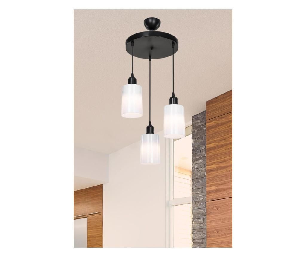 Lustra Squid Lighting, fier, Energy-saving bulb or LED bulb recomended, max. 20 W W, 30x30x68 cm - Squid lighting, Negru