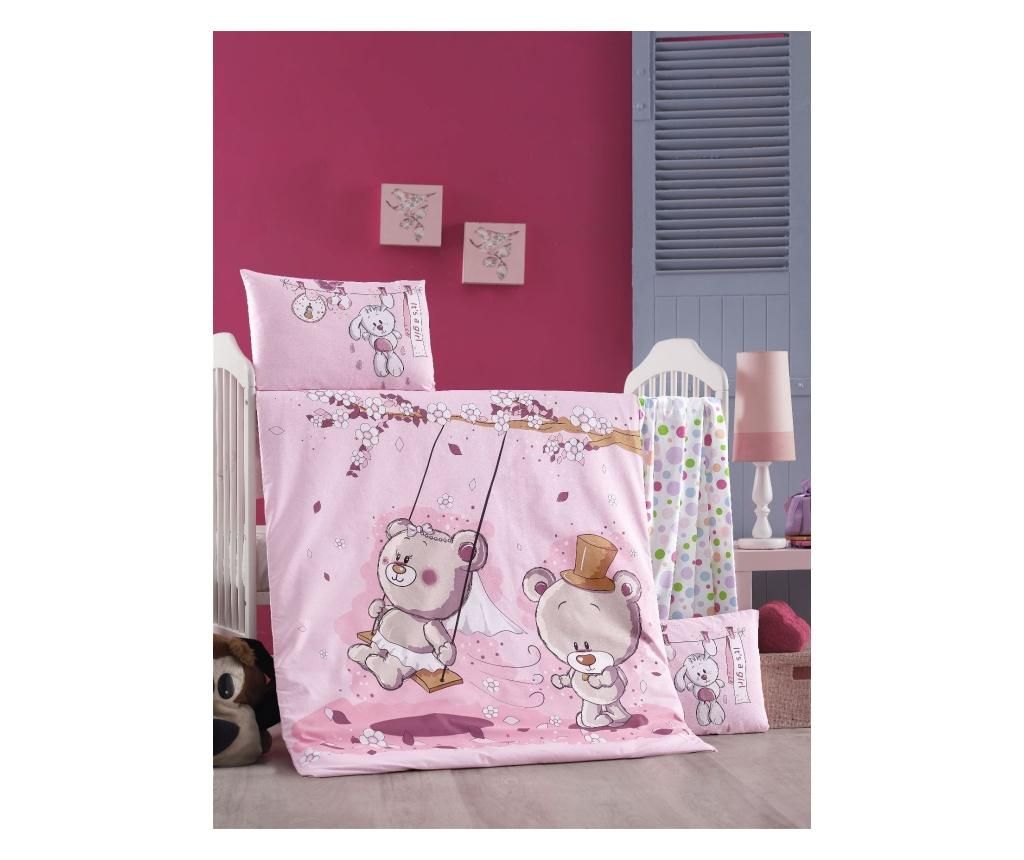 Set lenjerie de patut Victoria Baby - Victoria, Multicolor