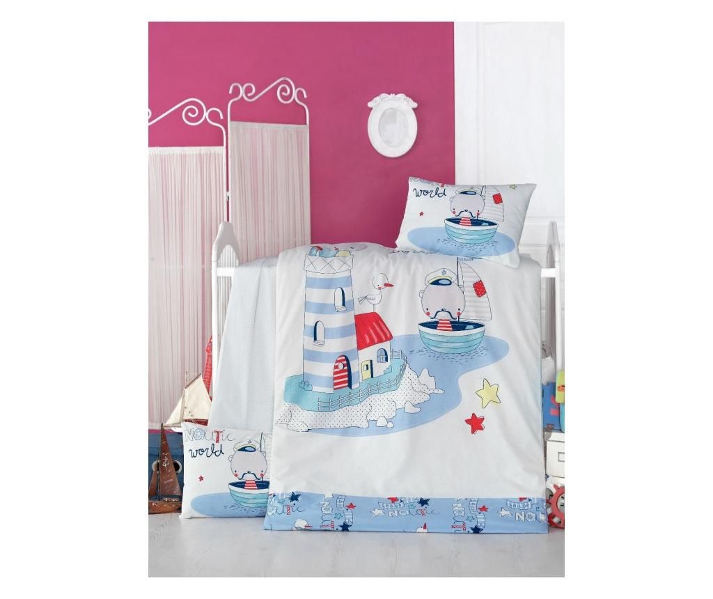 Set lenjerie de patut Victoria Baby - Victoria, Multicolor