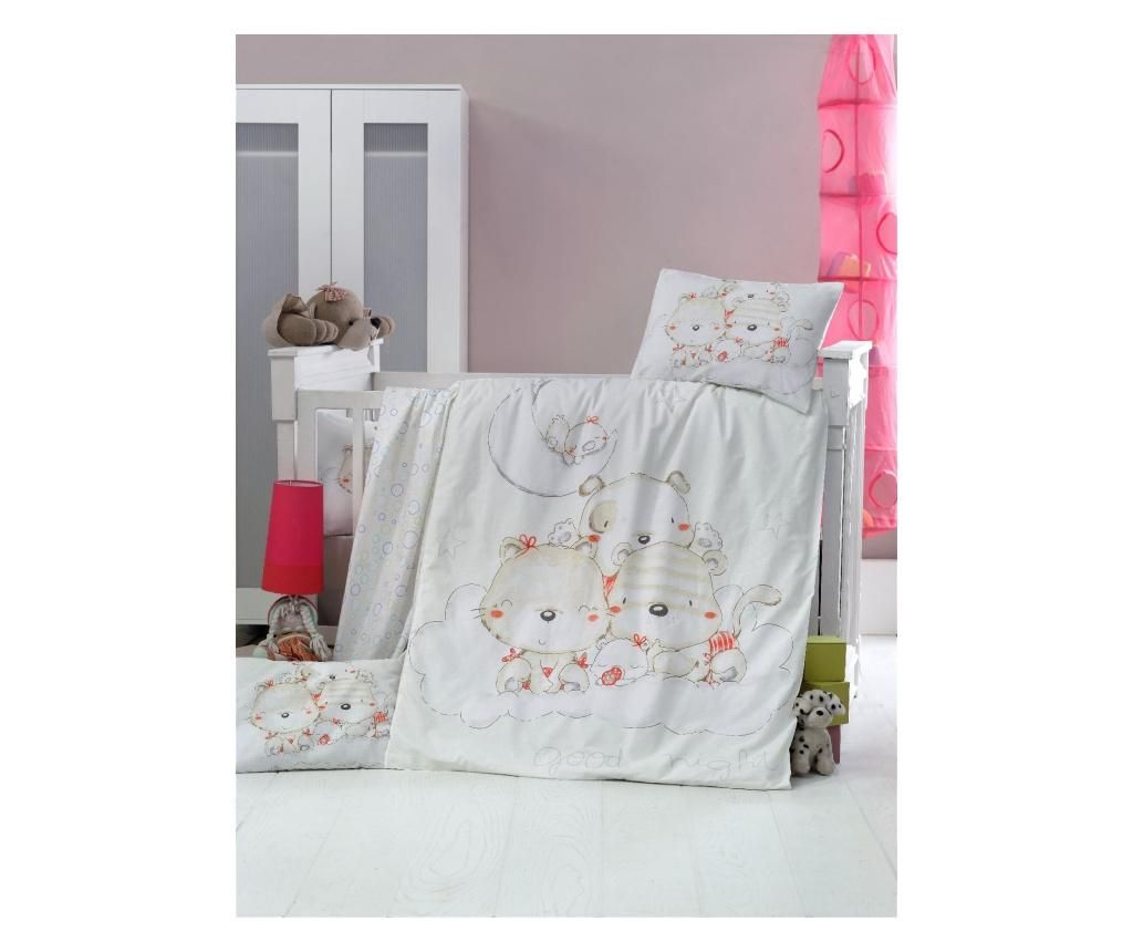 Set lenjerie de patut Victoria Baby - Victoria, Multicolor