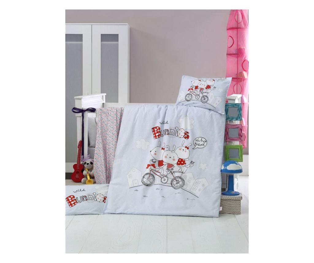 Set lenjerie de patut Victoria Baby - Victoria, Multicolor