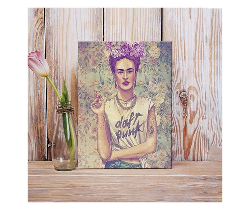 Tablou Canvas Punk Frida 90x120 cm - DECOSTICK, Multicolor