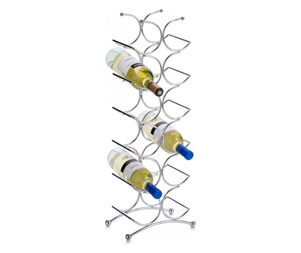 Suport pentru sticle de vin Zeller, 25x15.5x67.5 Zeller, otel cromat, 25x16x68 cm - Zeller