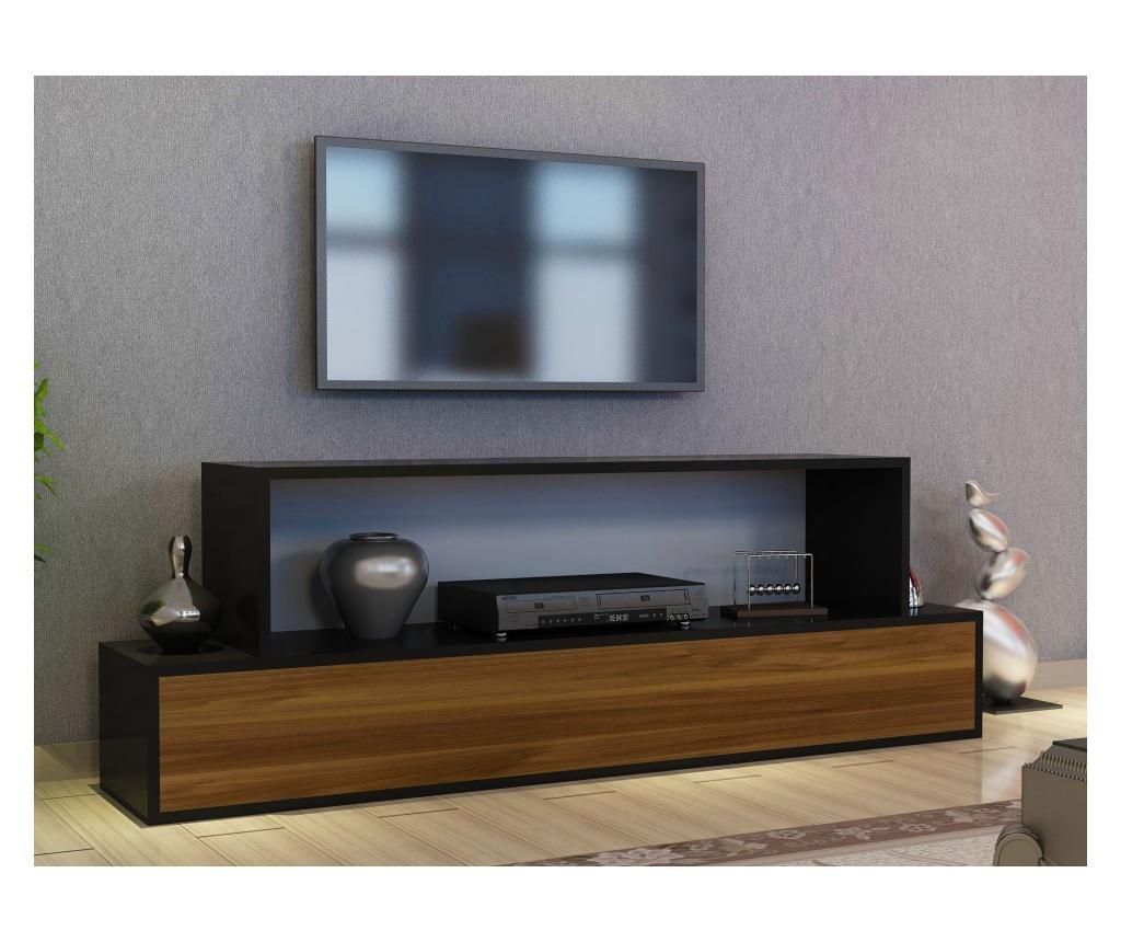 Comoda TV Gauge Concept, PAL, 150x30x52 cm - Gauge Concept, Negru