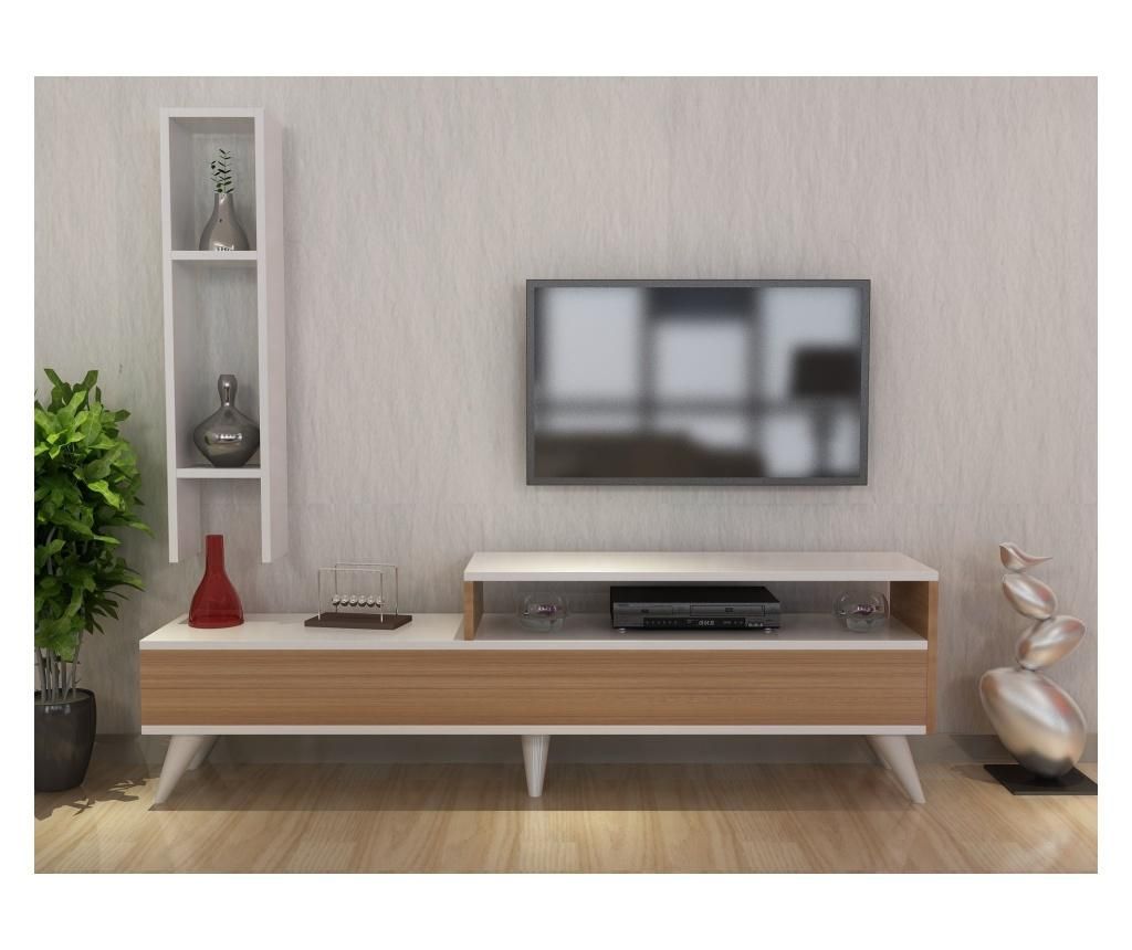 Comoda TV Gauge Concept, PAL, 152x30x47 cm - Gauge Concept, Alb