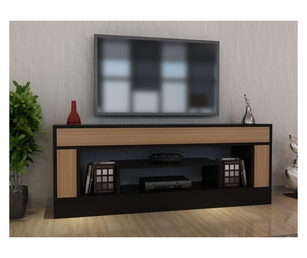 Comoda TV Gauge Concept, PAL, 125x30x51 cm - Gauge Concept, Negru