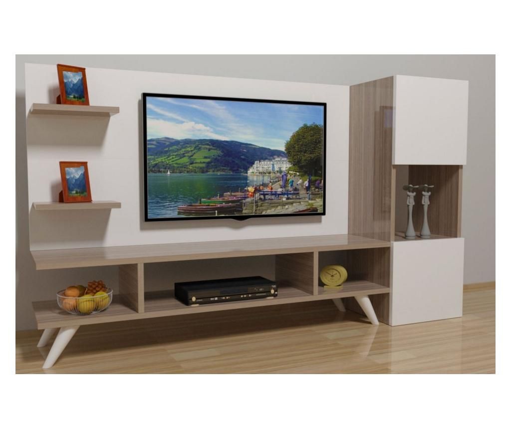 Comoda TV Gauge Concept, PAL, 154x31x120 cm - Gauge Concept, Alb