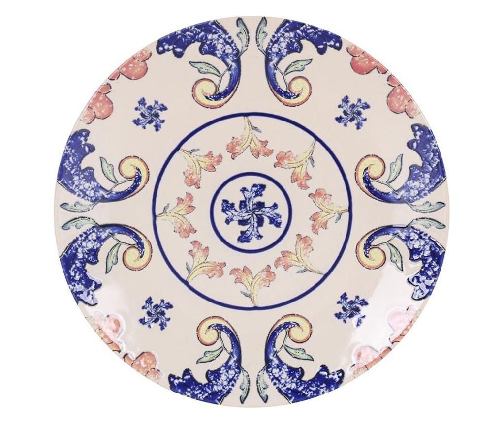 Farfurie intinsa Viejovalle, ceramica, ⌀26 cm, 26x26x3 cm – VIEJOVALLE, Multicolor VIEJOVALLE
