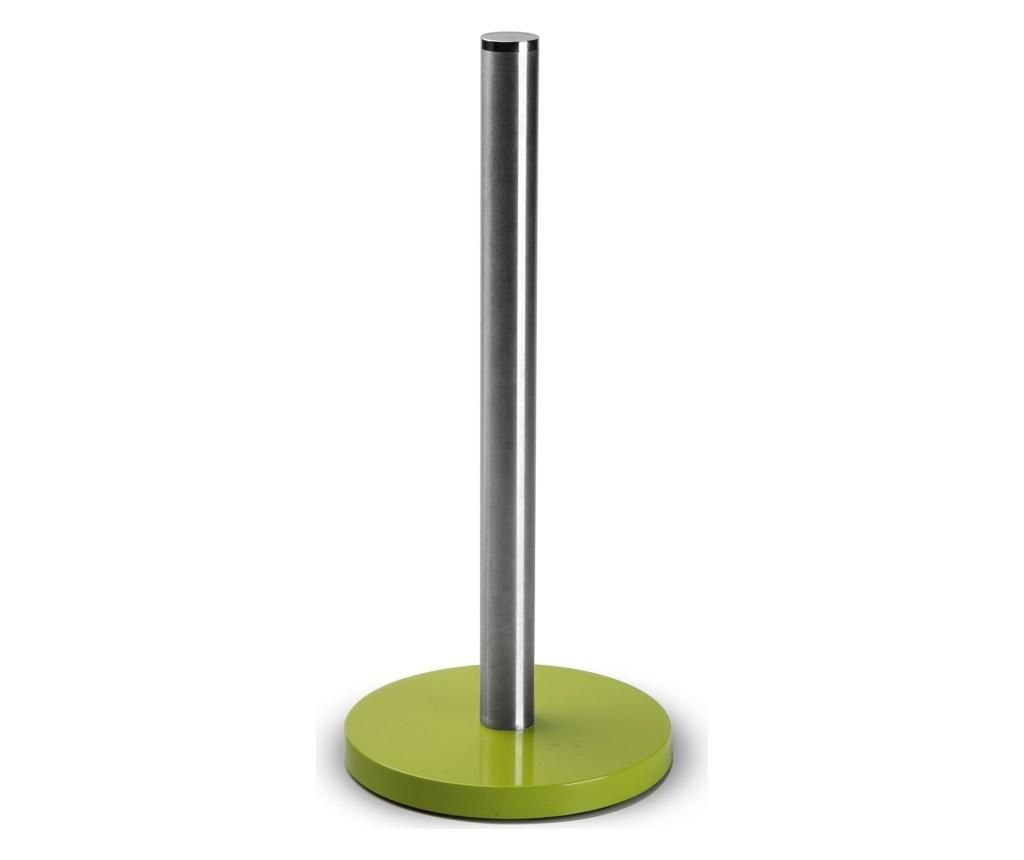 Suport pentru rola de servetele Versa, metal, 15x15x33 cm – Versa, Verde Versa