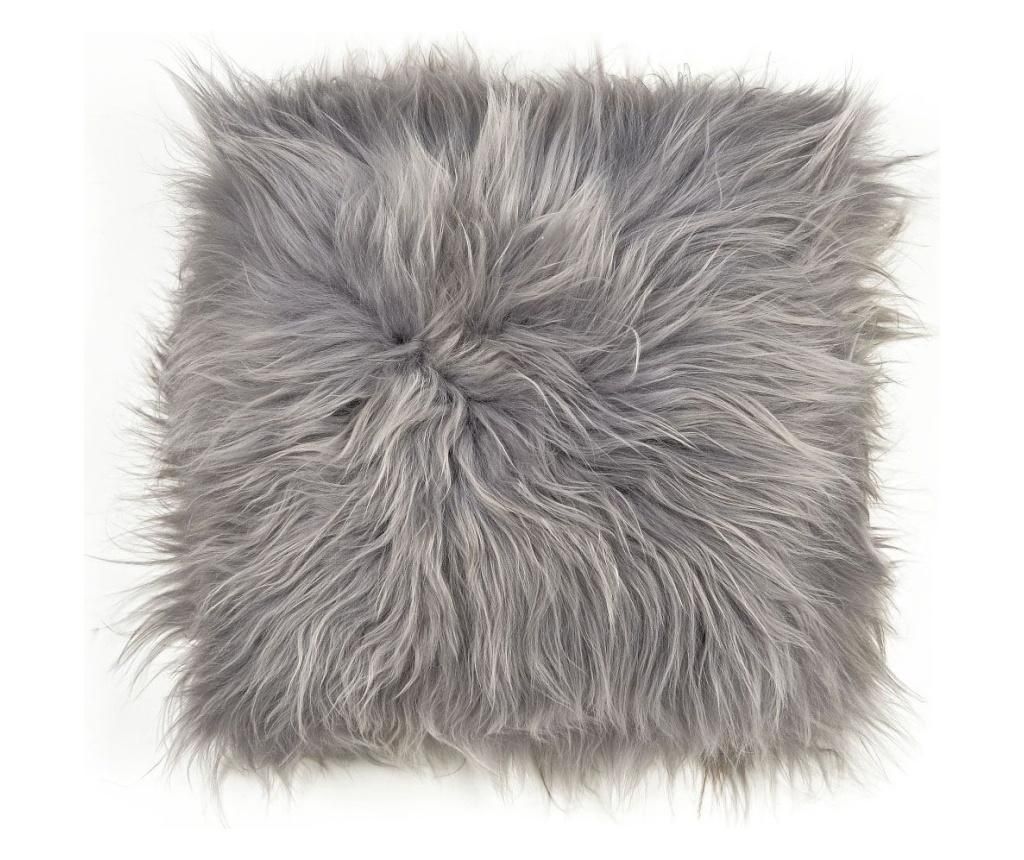 Perna de sezut Icelandic 40x40 - Arctic Fur, Gri & Argintiu imagine