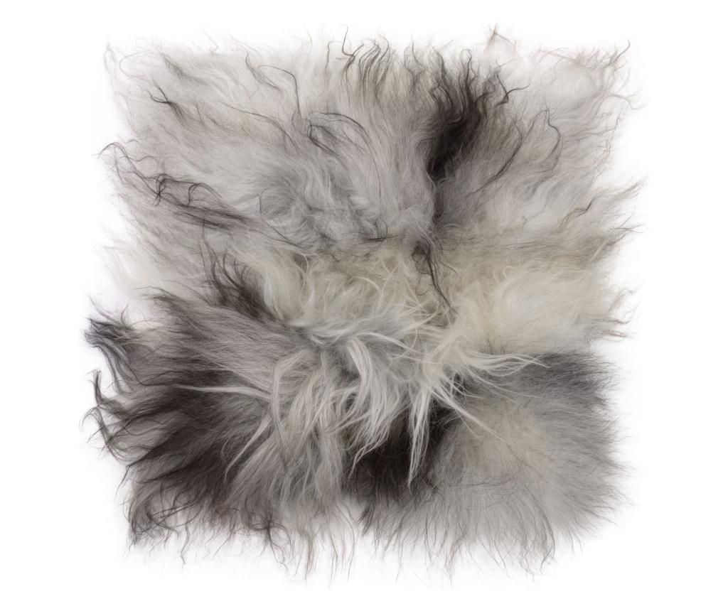 Perna de sezut Icelandic 40x40 - Arctic Fur, Gri & Argintiu