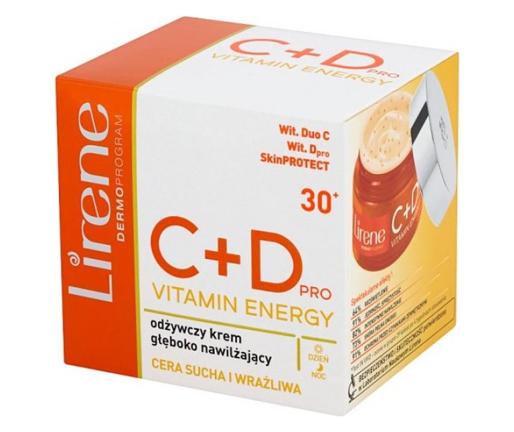 Crema Intens Hidratanta Pentru Fata, Lirene C+d Pro Vitamin Energy 30+, 50 ml - Lirene
