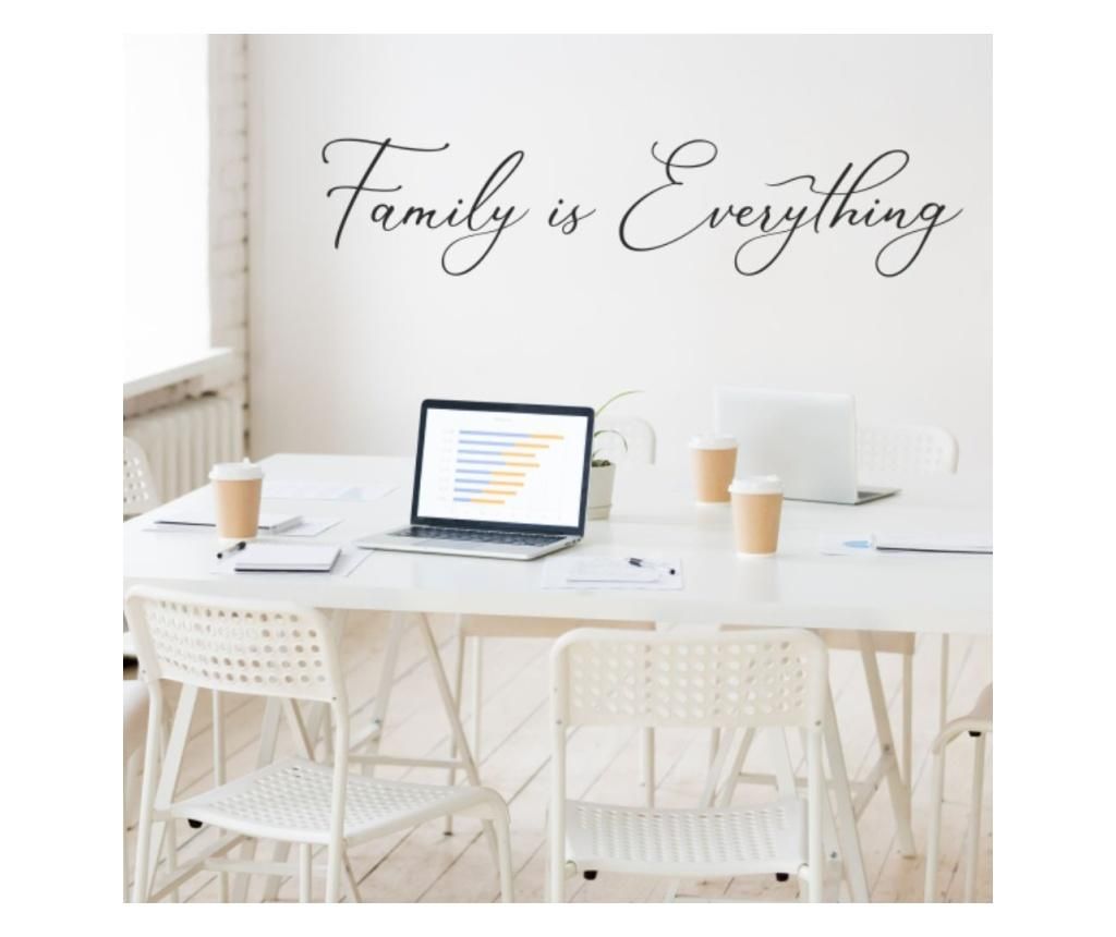 Sticker Decorativ Dormitor, Pentru Familie, Family Is Everything, 119 X 30 Cm - ORACAL