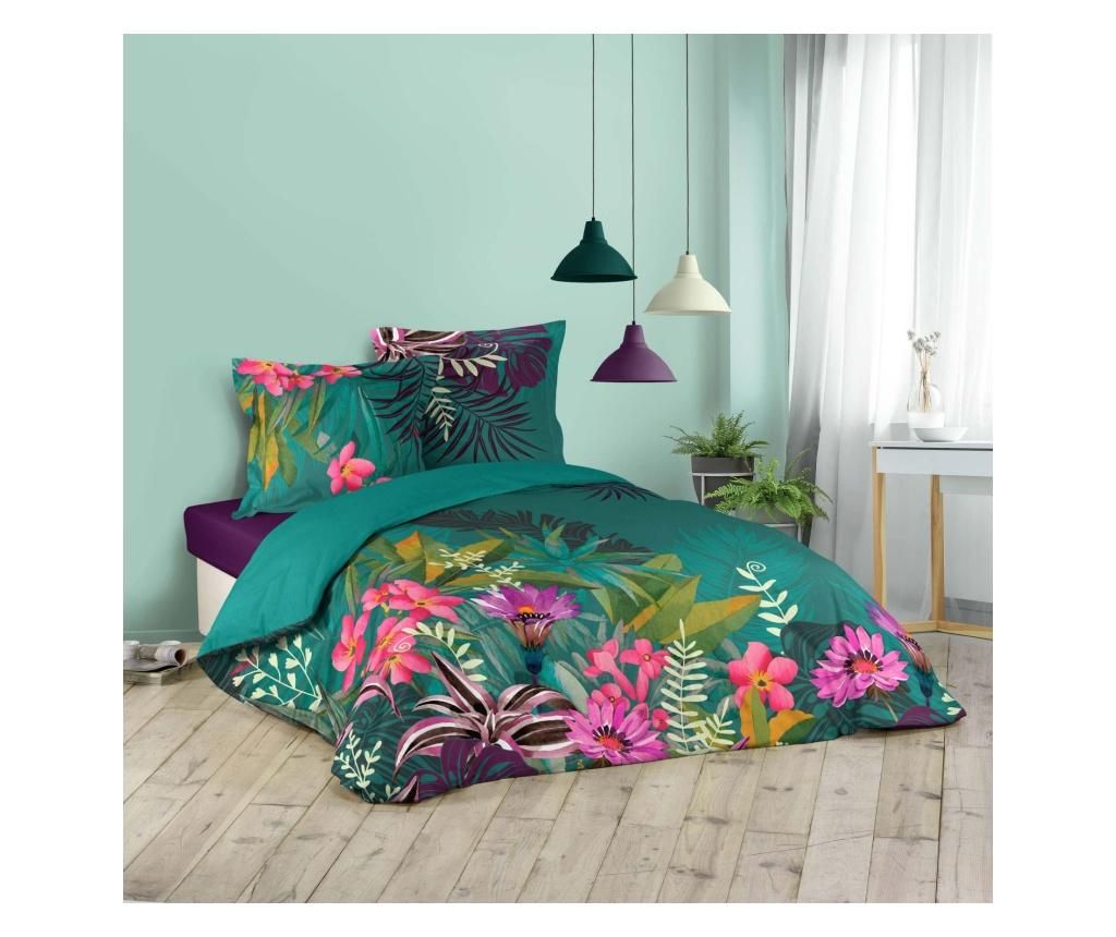 Set de pat Double Eden Flower – douceur d’intérieur, Multicolor