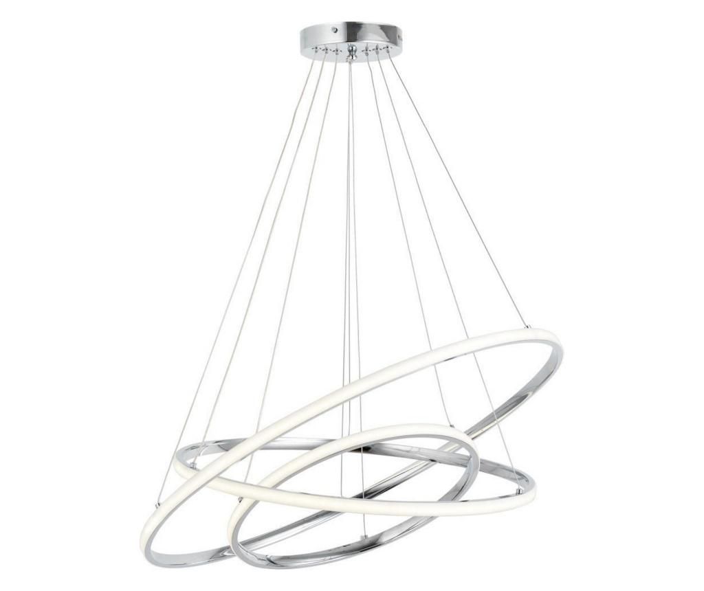 Lustra Squid Lighting, metal (aluminiu), max. 100 W W, 60x60x70 cm - Squid lighting, Gri & Argintiu