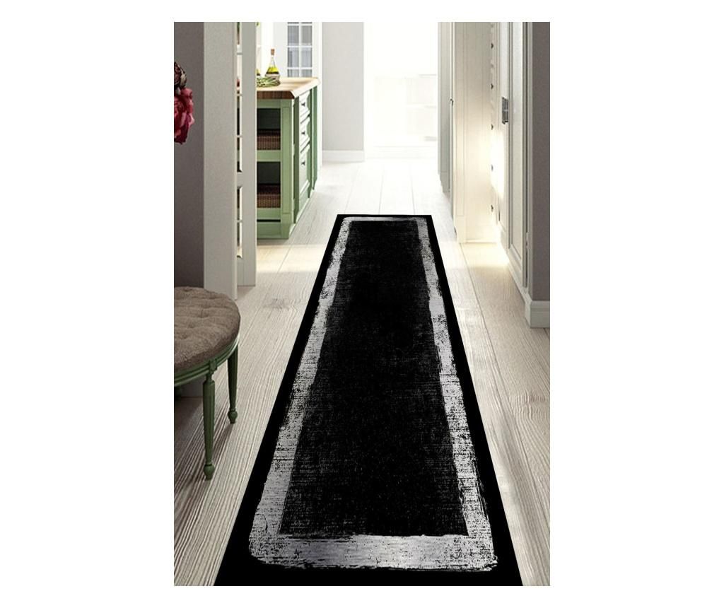 Covor Black Striped Modern 100×150 cm – Rizzoli, Negru Rizzoli imagine 2022