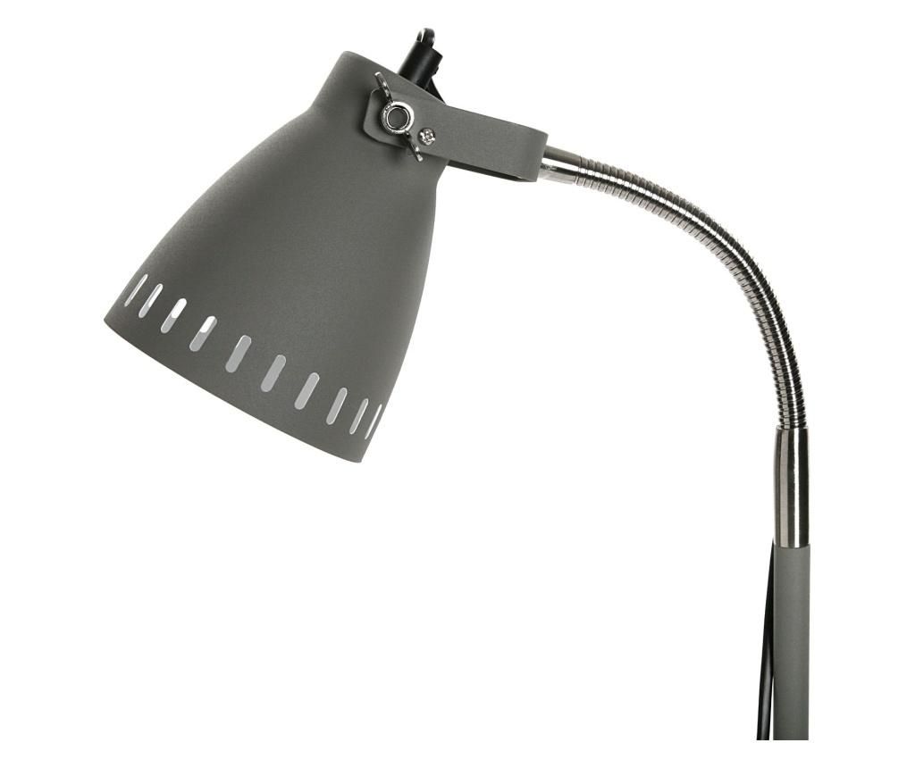 Lampadar Versa, metal, max. 40 W, 132x18x33 cm - Versa, Gri & Argintiu