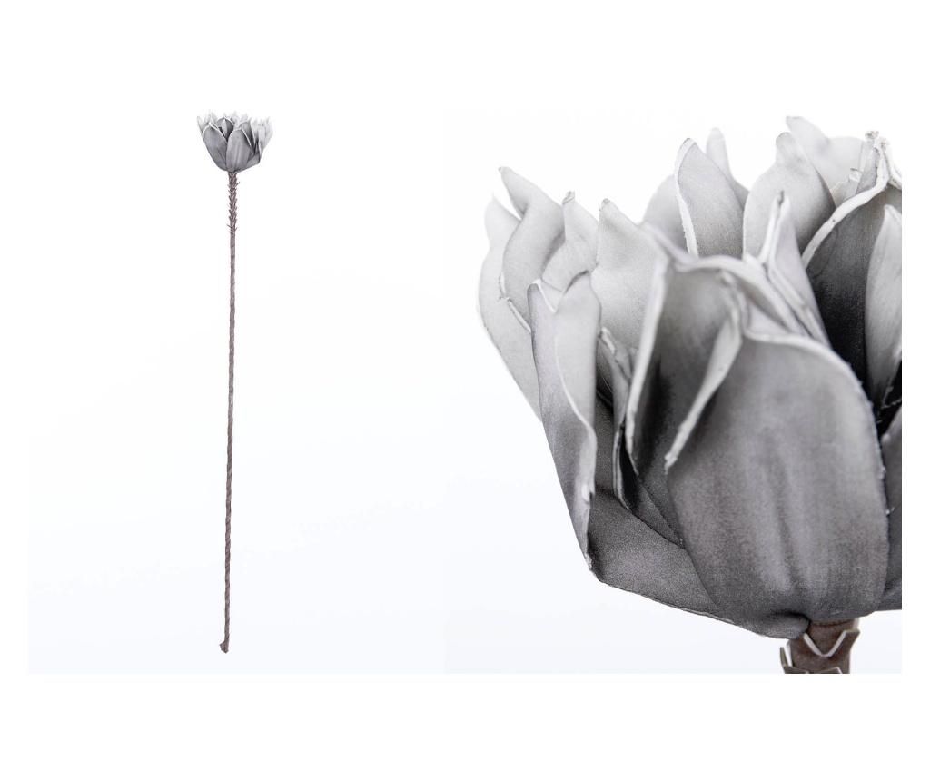 Floare artificiala Garpe Interiores, spuma, 15x15x90 cm, gri - Garpe Interiores, Gri & Argintiu
