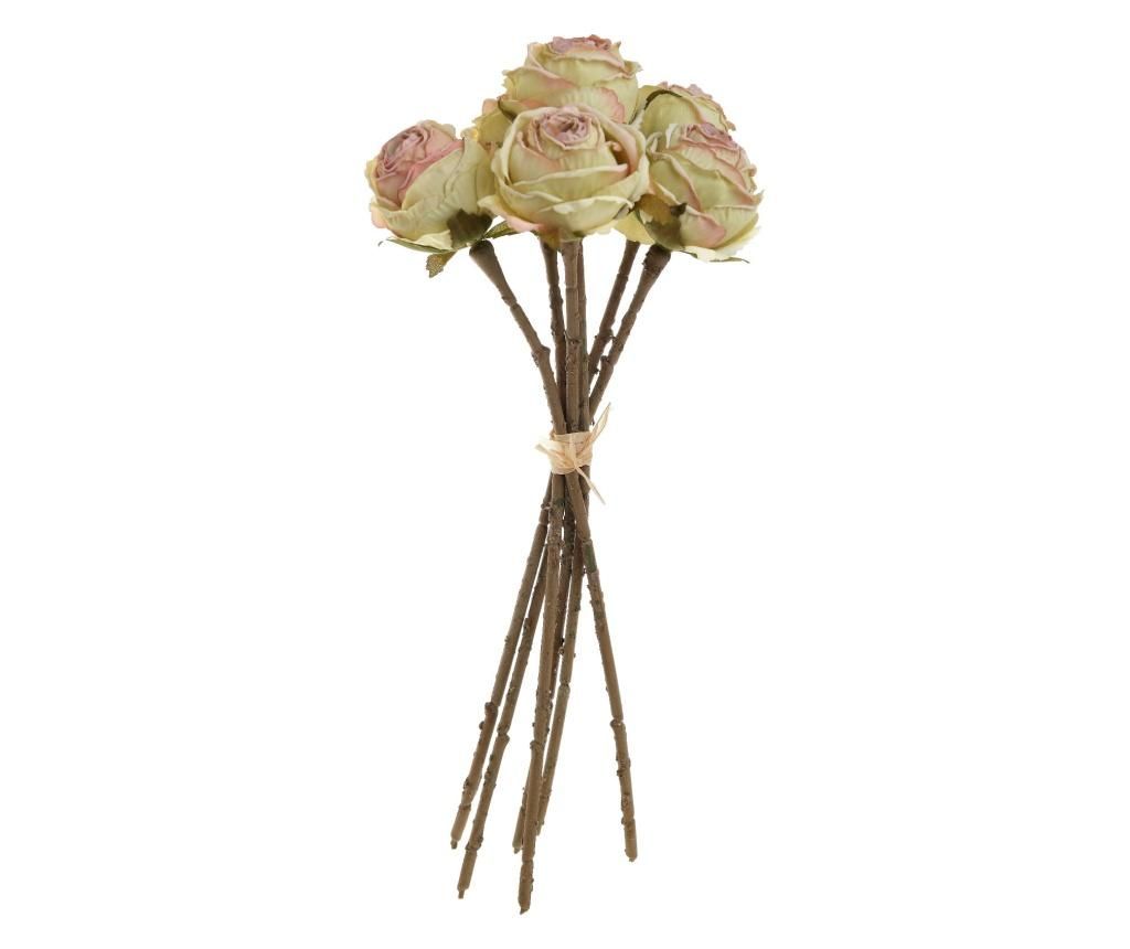 Buchet flori artificiale Inart, fier, 7×7 cm – inart, Crem inart imagine 2022