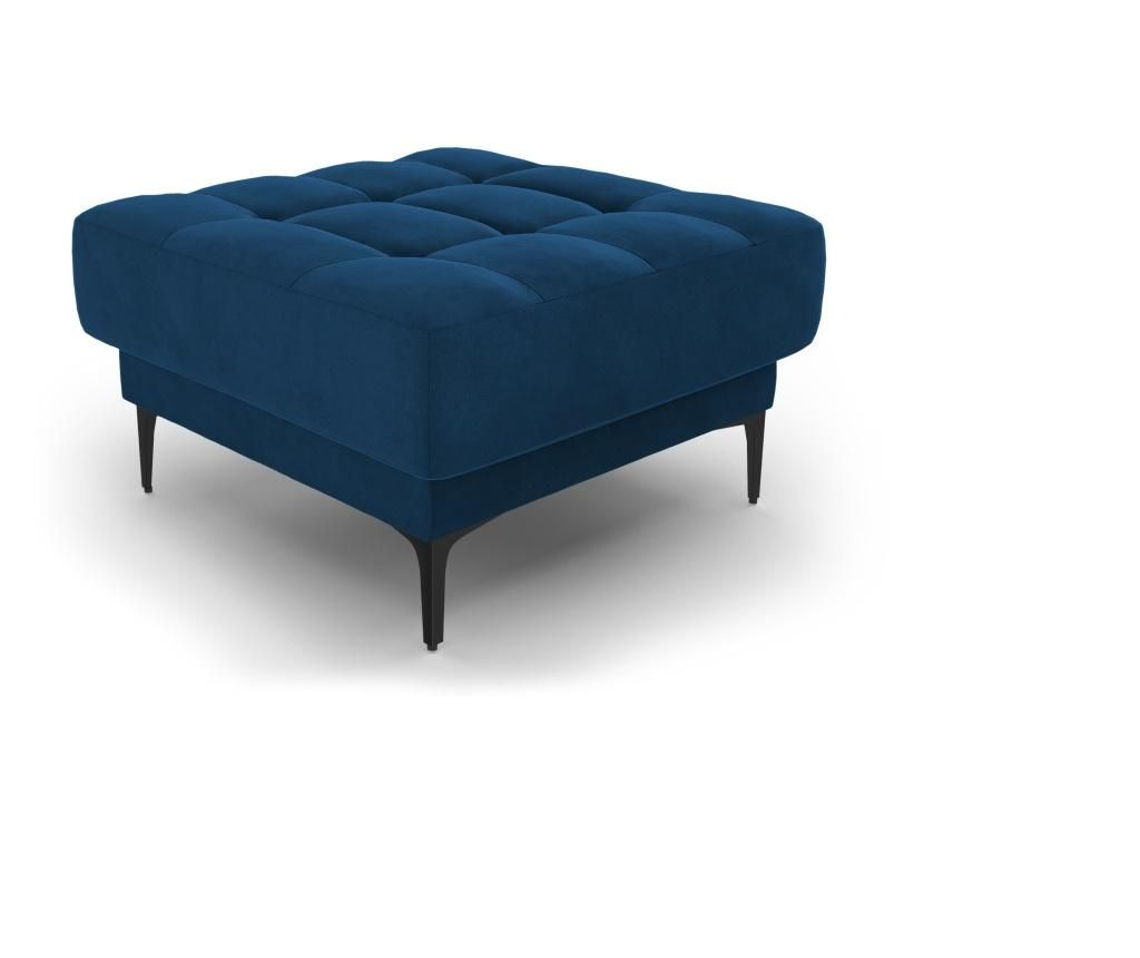 Taburet Mazzini Sofas, Orrino Royal Blue, 75x75x42 cm - Mazzini Sofas, Albastru