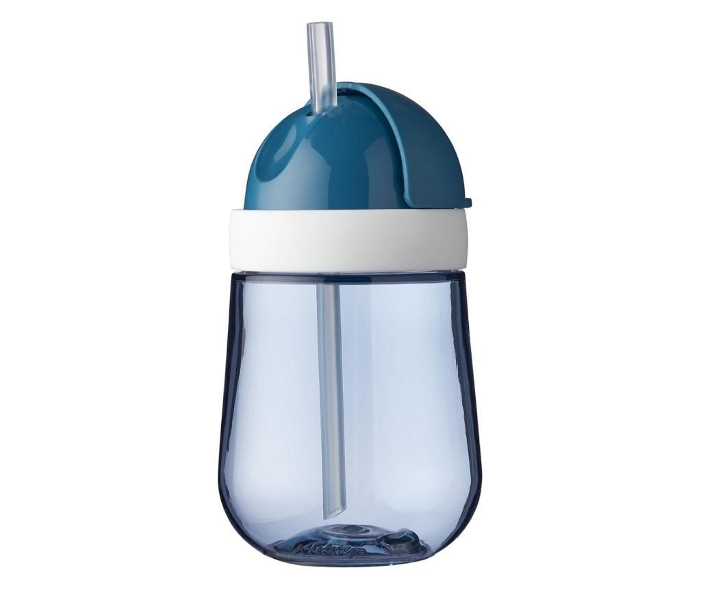 Sticla cu pai pentru copii MIO Blue 300 ml – Mepal, Albastru Mepal imagine 2022
