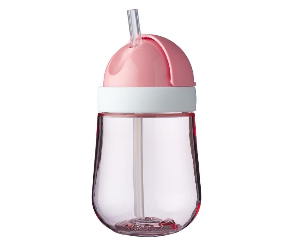 Sticla cu pai pentru copii MIO Pink 300 ml – Mepal, Roz Mepal imagine 2022