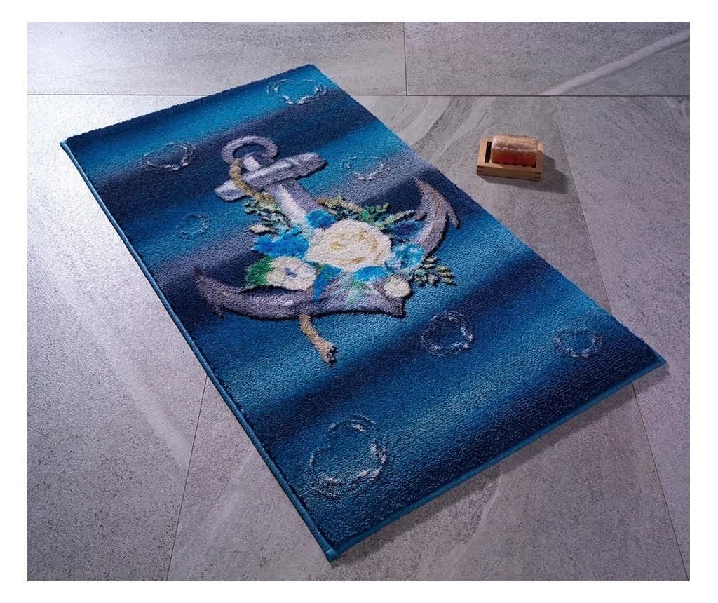 Covoras de baie 80×140 cm – Confetti, Albastru,Multicolor Confetti