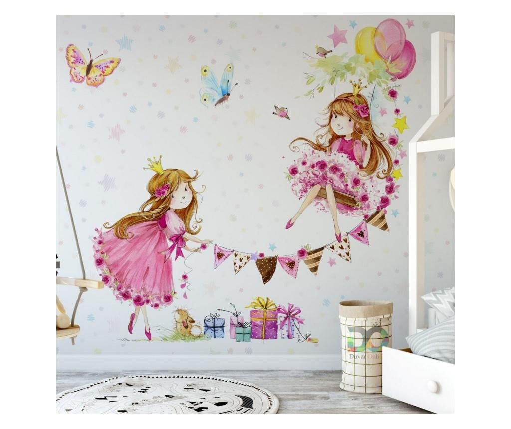 Set 2 bucati de tapet Vavien Artwork, Princess Girls Room, hartie vinil imprimata, 91x125 cm - Vavien Artwork, Multicolor