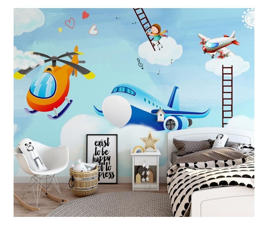 Set 2 bucati de tapet Vavien Artwork, Children\'s Room Above The Clouds, hartie vinil imprimata, 91x125 cm - Vavien Artwork, Multicolor