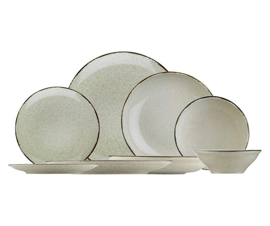 Set de masa 24 piese Kütahya Porselen, portelan, maro scortisoara, 25×25 cm – Kütahya Porselen, Maro Kütahya Porselen
