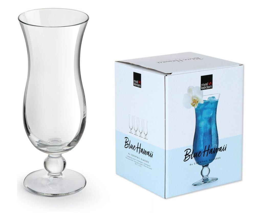 Set 4 pahare pentru cocktail 440 ml - Royal Leerdam, Alb