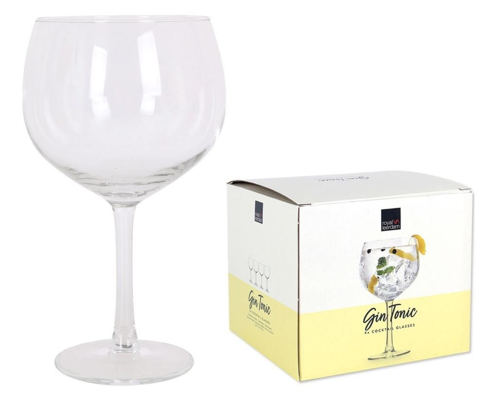 Set 4 pahare pentru cocktail 650 ml - Royal Leerdam, Alb