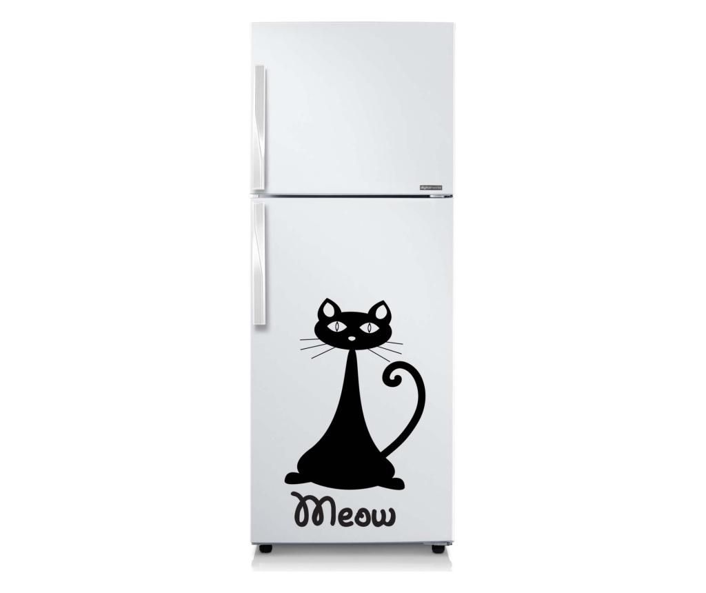 Sticker decorativ pentru frigider – Fun in Kitchen, Negru