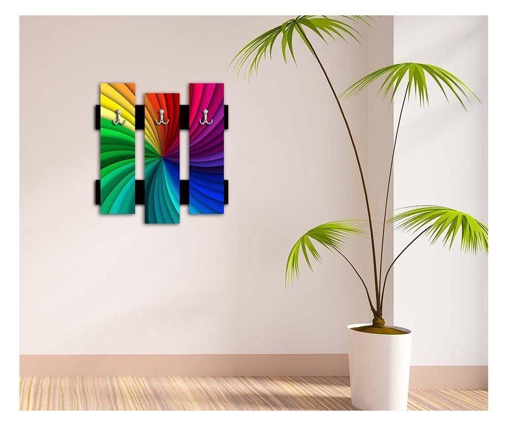 Cuier de perete Hangger, 59x55 cm, MDF - Hangger, Multicolor