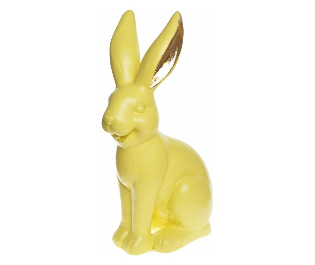 Decoratiune Ewax, Rabbit, polirasina, 28x17x47 cm, galben - EWAX, Galben & Auriu - 2 | YEO