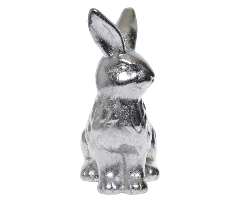 Decoratiune Ewax, Rabbit, polirasina, 16x10x23 cm, argintiu – EWAX, Gri & Argintiu EWAX imagine 2022