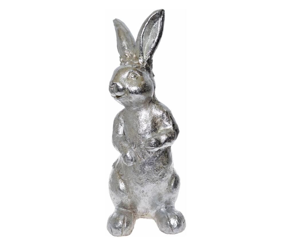 Decoratiune Rabbit – EWAX, Gri & Argintiu