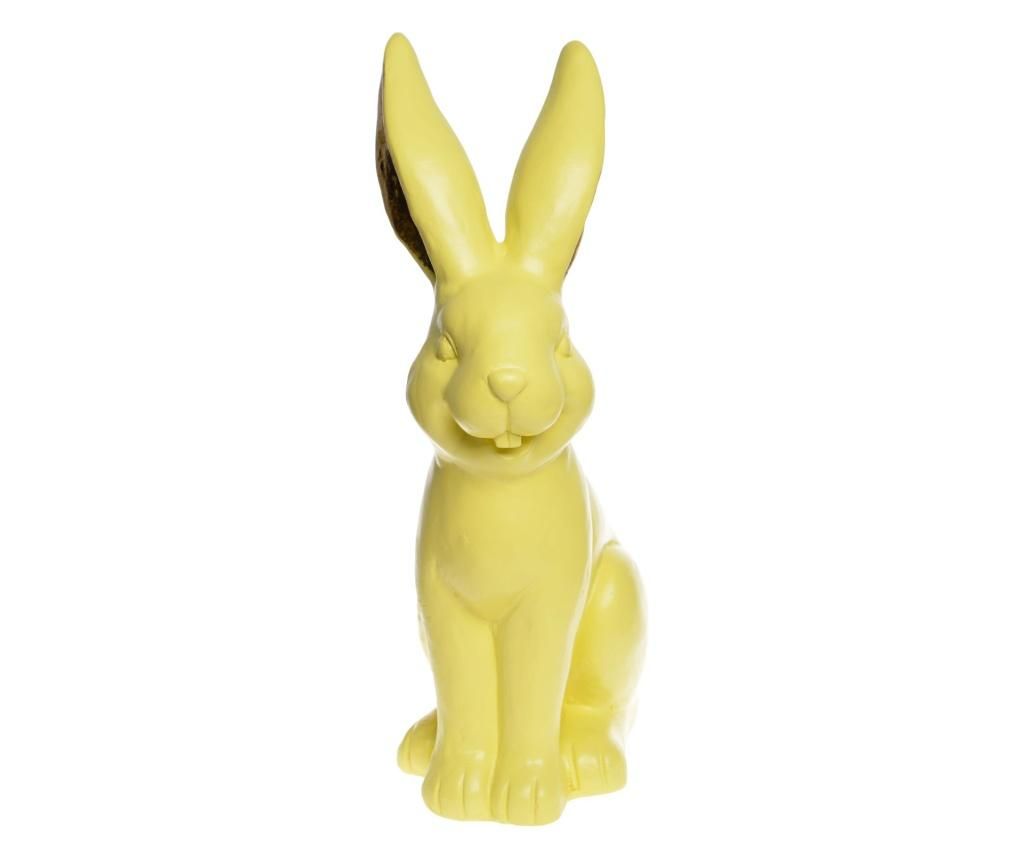 Decoratiune Ewax, Rabbit, polirasina, 28x17x47 cm, galben - EWAX, Galben & Auriu - 1 | YEO