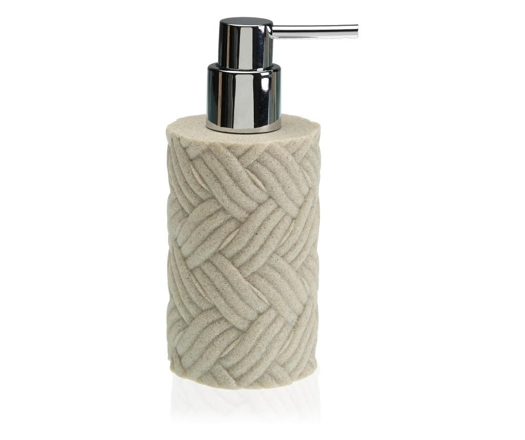 Dispenser pentru sapun lichid Versa, rasina ABS, 7x7x17 cm – Versa, Crem Versa
