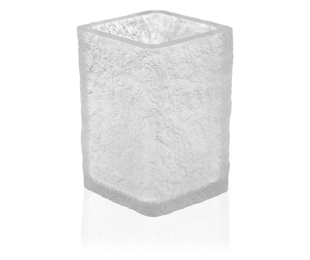 Pahar pentru baie Versa, sticla, 8x8x11 cm, transparent – Versa, Alb Versa imagine 2022