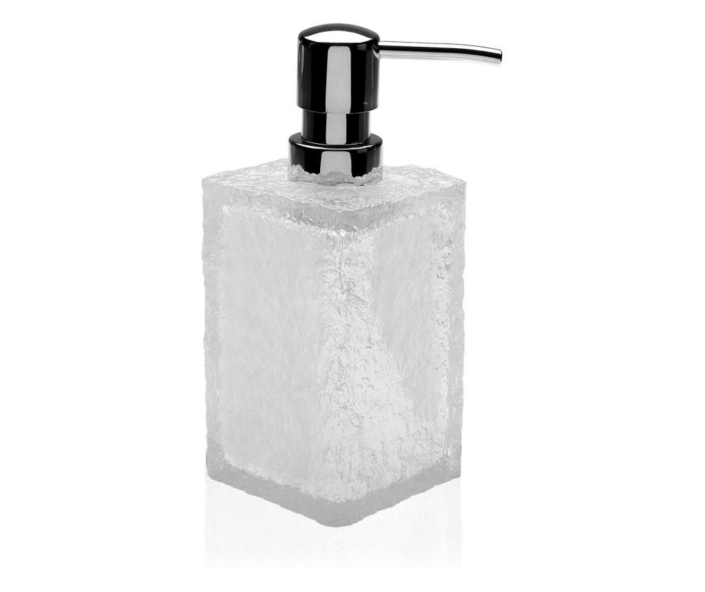 Dispenser pentru sapun lichid Versa, sticla, 8x8x17 cm – Versa, Alb Versa