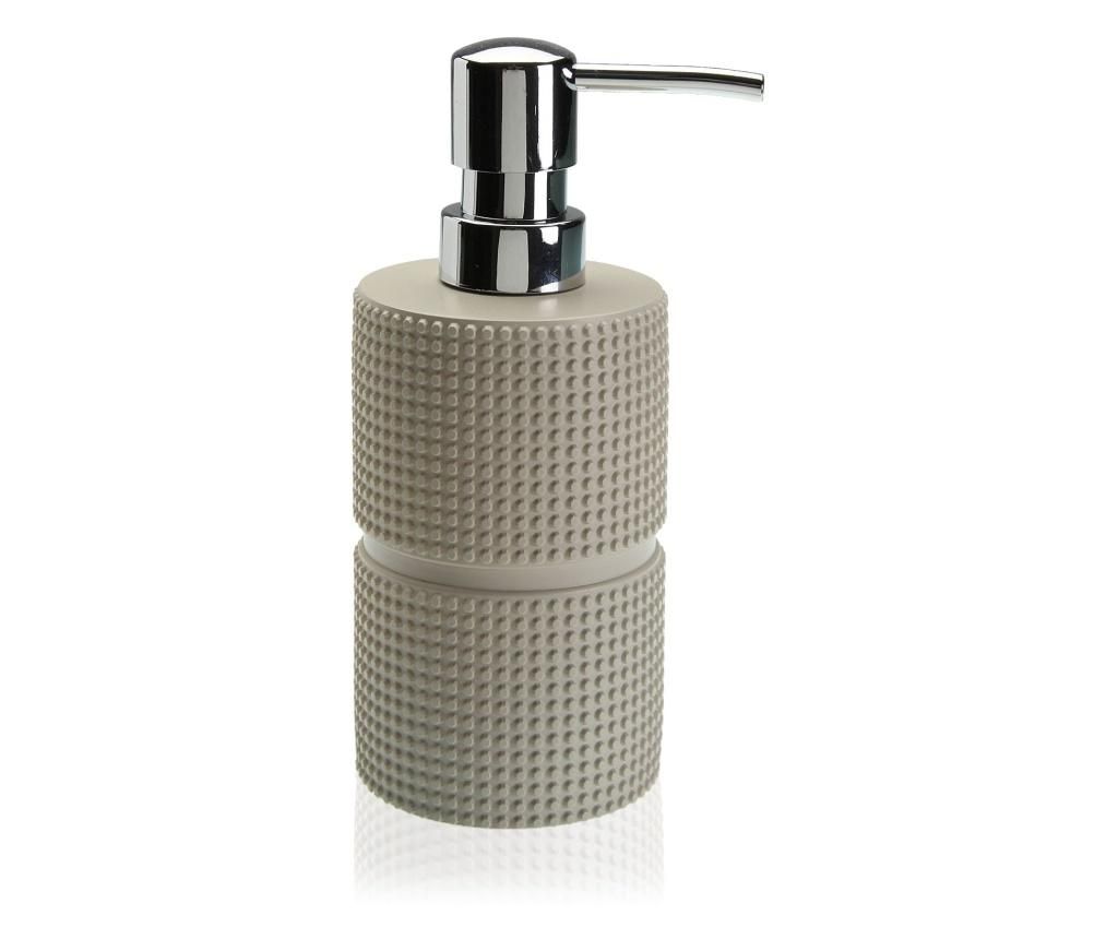Dispenser pentru sapun lichid Versa, ceramica, 8x8x20 cm, bej – Versa, Crem Versa imagine 2022