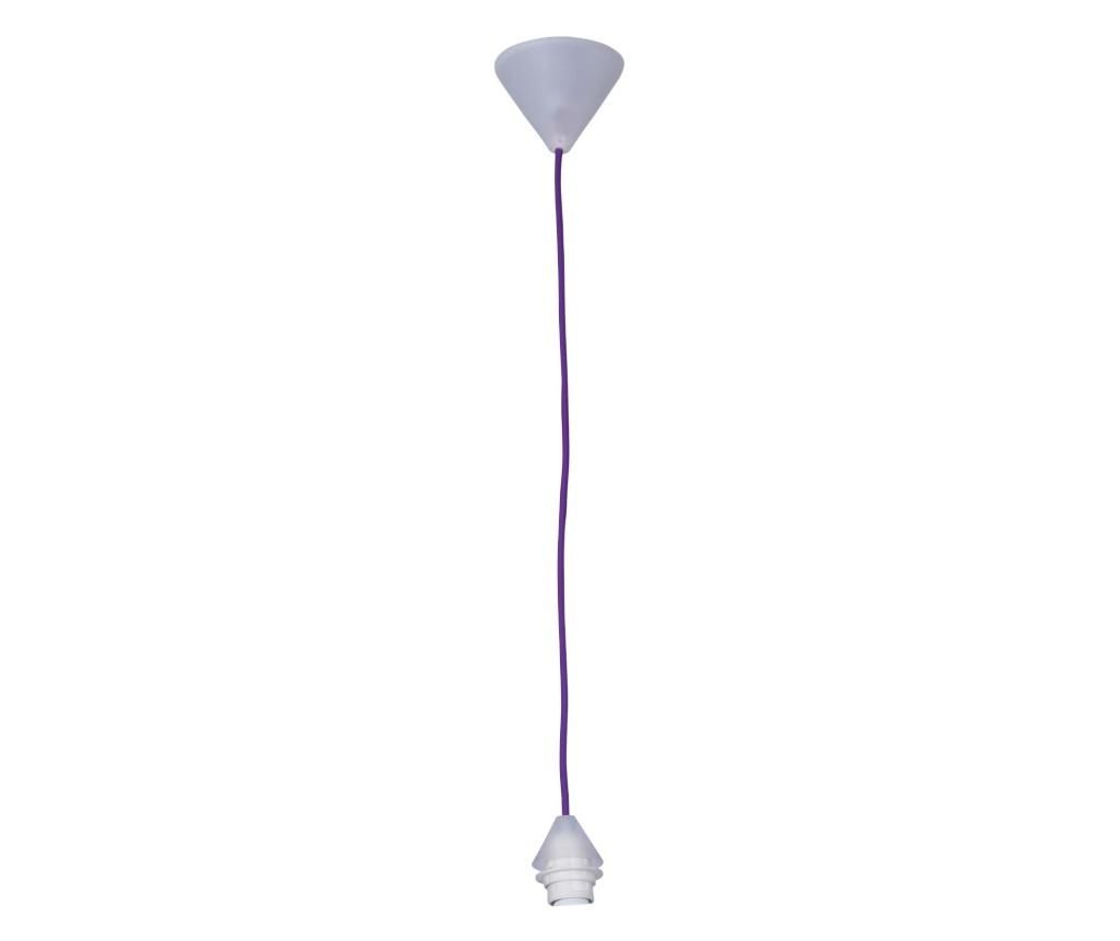Lustra Näve, Purple, plastic, Incandescent, max. 60 W, E27, mov, 10x10x120 cm – Näve, Mov Näve imagine 2022