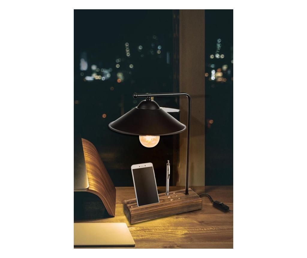 Lampa de masa Squid Lighting, Varna, fier, incandescent / LED, max. 60 W, 22x7x37 cm - Squid lighting, Negru