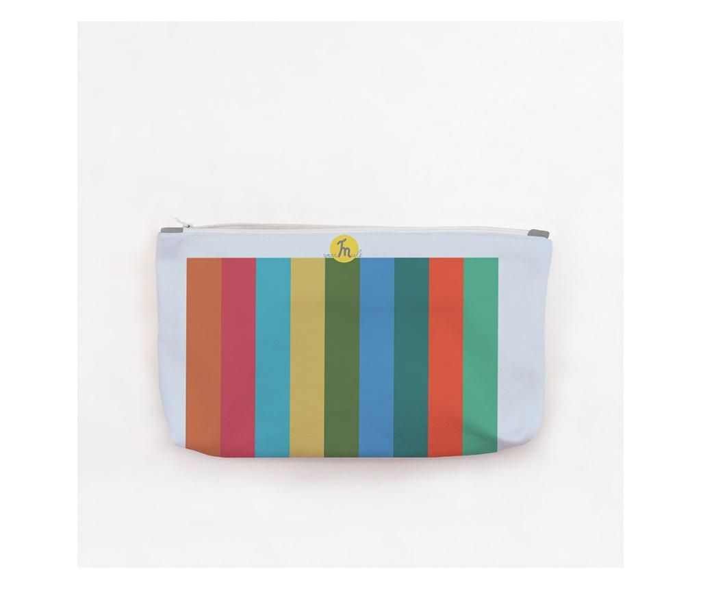 Portofel Handmade, Pouch Big Original Mulewear, Abstract Dungi color, Glass Half Full, Multicolor, 38x23 cm - Mulewear - 1 | YEO