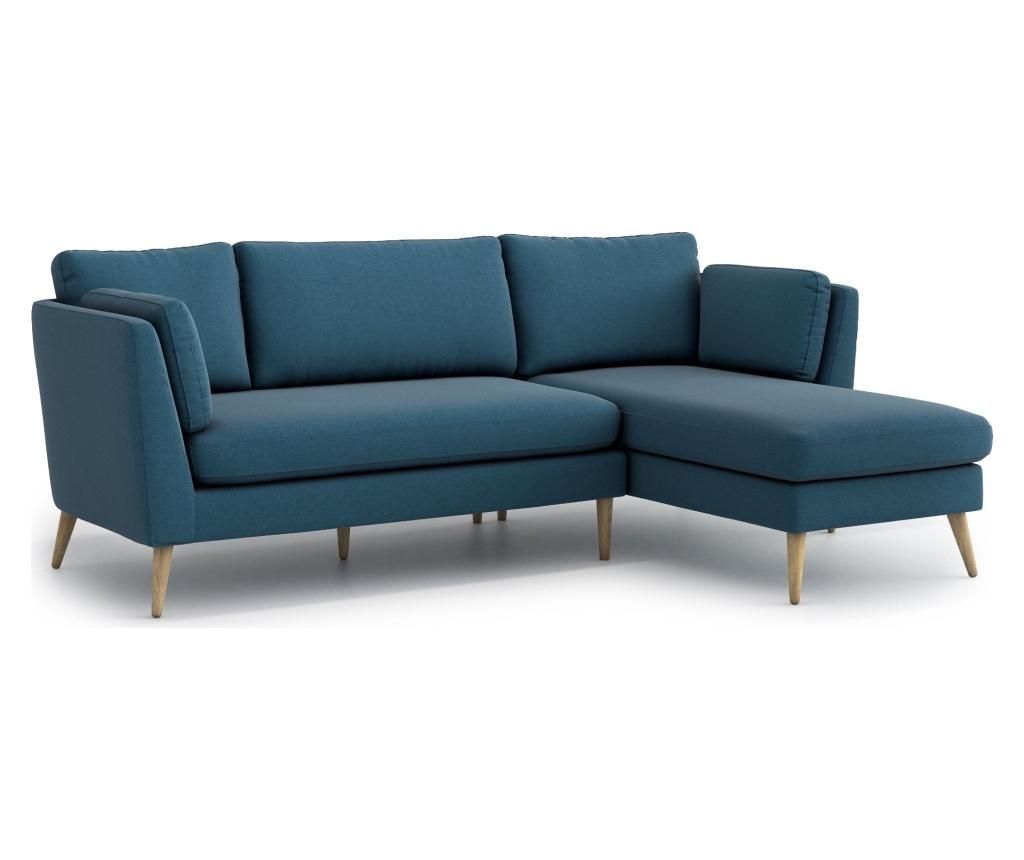 Coltar dreapta Optisofa, Jane, 260x160x92 cm - Optisofa, Albastru