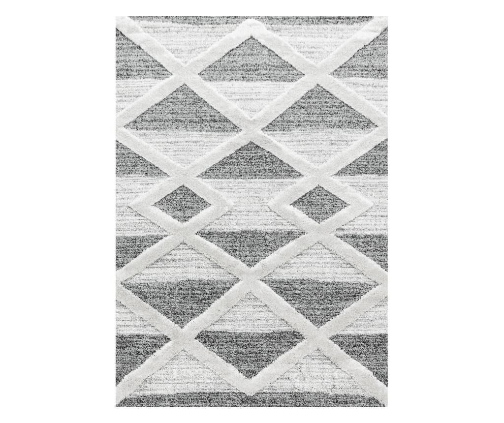 Covor Ayyildiz Carpet, Pisa, 80x250 cm, polipropilena termoizolata Shaggy - Ayyildiz Carpet, Gri & Argintiu