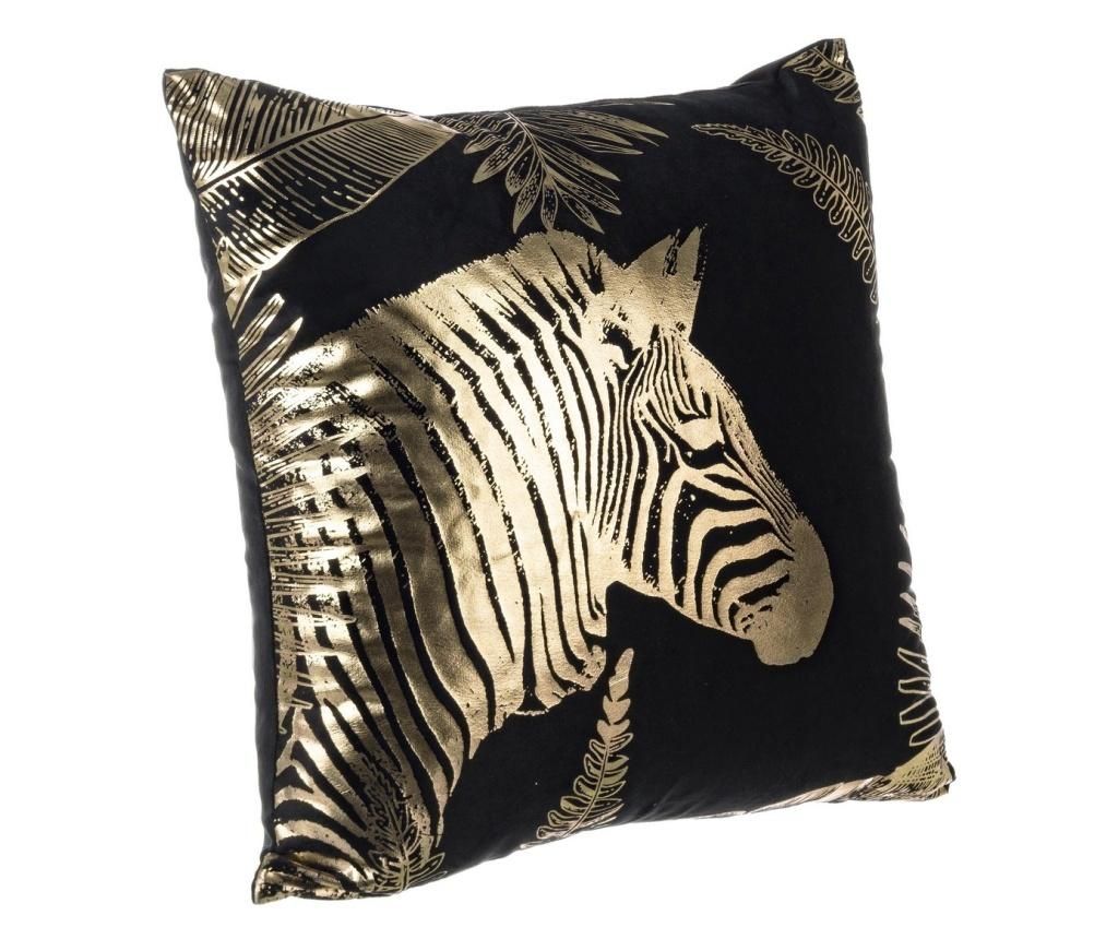 Perna decorativa din catifea zebra 45×45 cm – Decorer Decorer imagine 2022