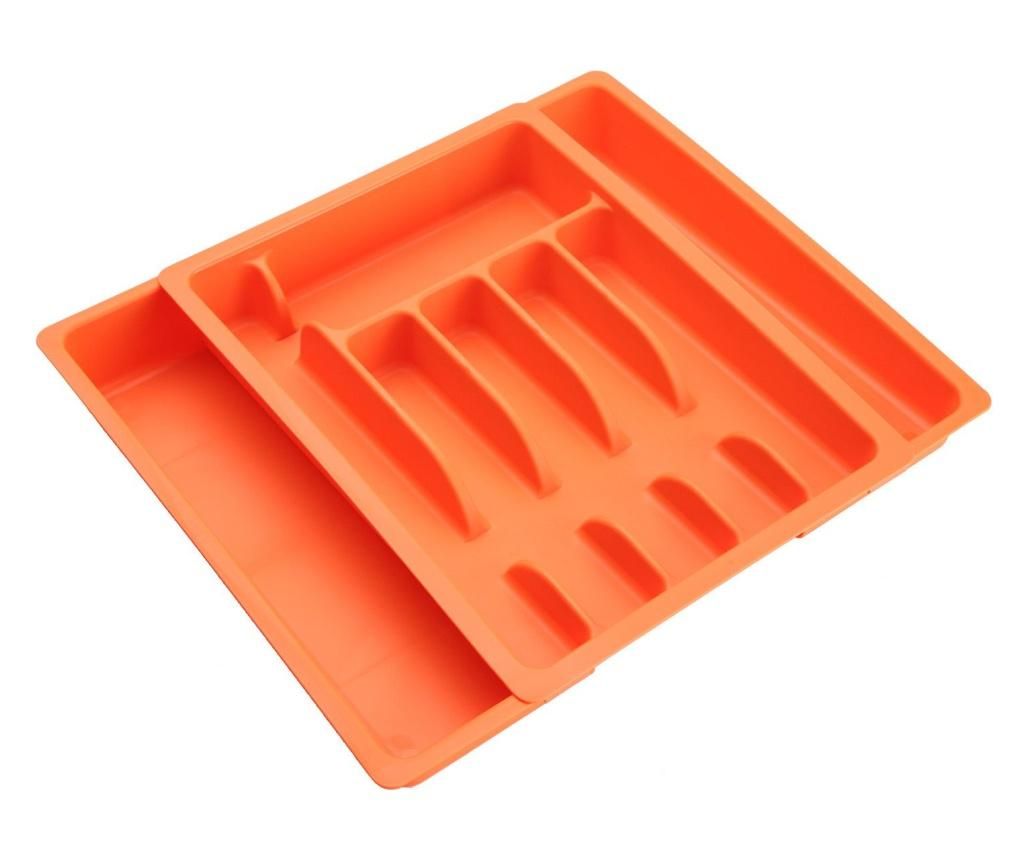 Suport pentru tacamuri Versa, Orange, otel, 48x38x6 cm – Versa, Portocaliu Versa
